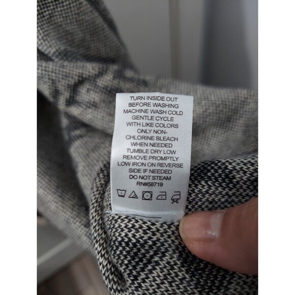 Ruff Hewn Women's Aztec Southwestern Poncho Beige Black Cotton One size - Picture 6 of 7